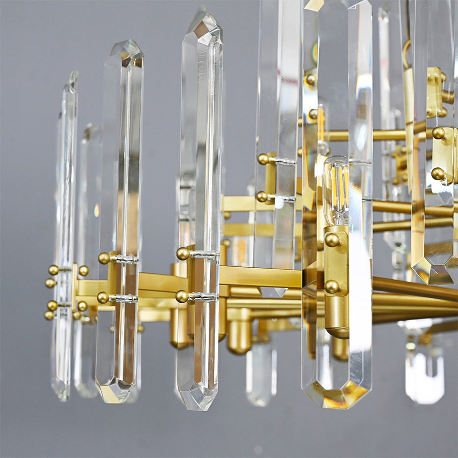 Bonnington Crystal Round Chandelier 36"-MEET LIGHTING