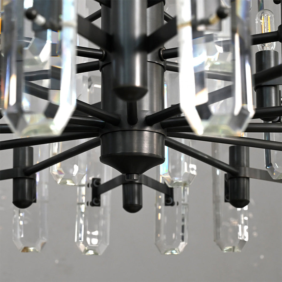 Bonnington Crystal Round Chandelier 36"-MEET LIGHTING