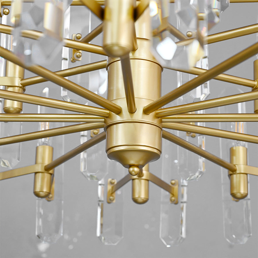 Bonnington Crystal Round Chandelier 36"-MEET LIGHTING