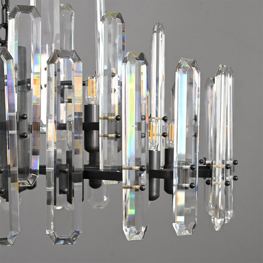 Bonnington Crystal Round Chandelier 36"-MEET LIGHTING