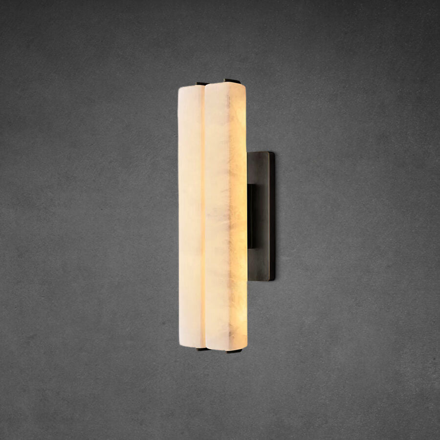Audon Alabaster Double Sconce
