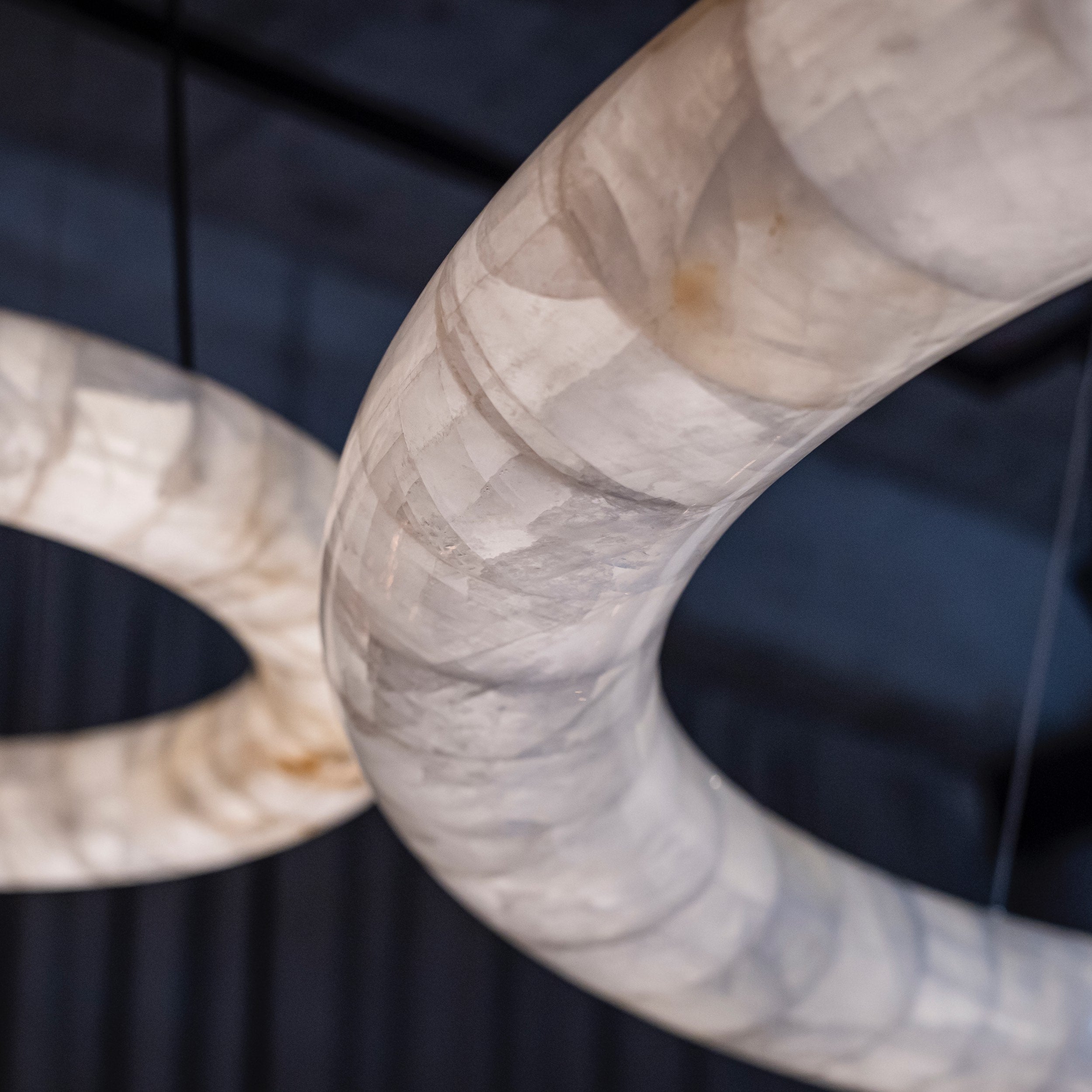 Art Rivage Calcite Curve Ring Chandelier 32" 40" 60"-MEET LIGHTING