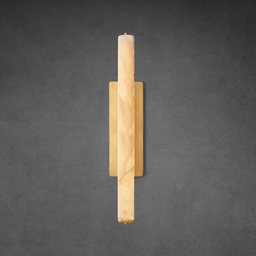Audon Alabaster Single Sconce