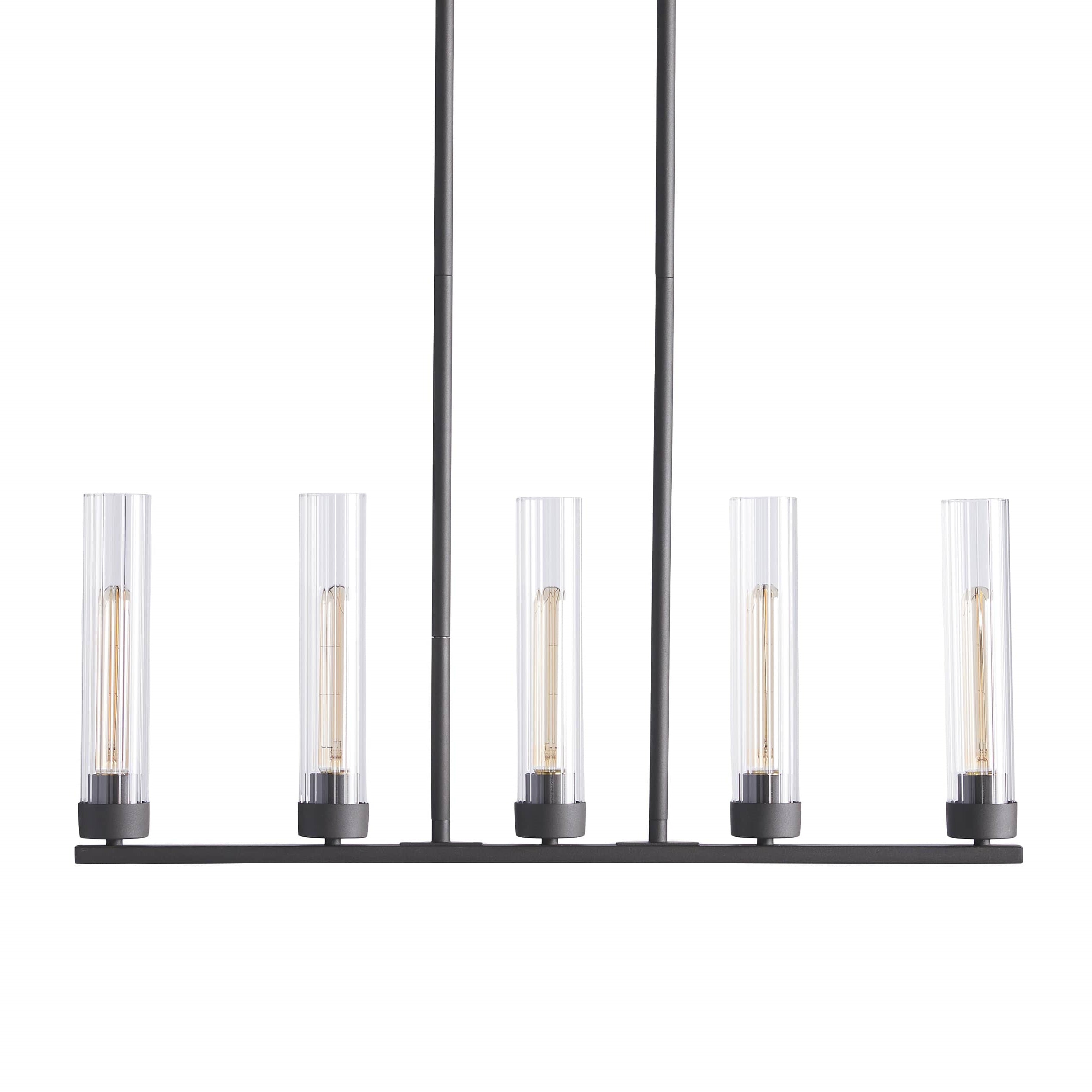 Andreas Glass Linear Chandelier Lighting-MEET LIGHTING