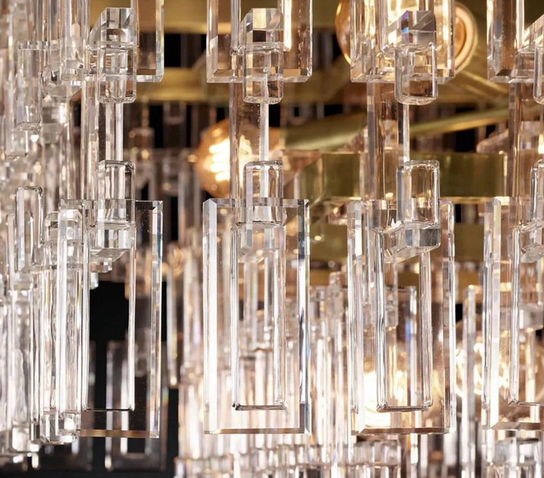 Marignan Rectangle Chandelier-MEET LIGHTING