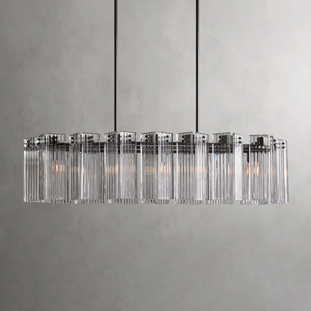 Delsie Oval Chandelier-MEET LIGHTING