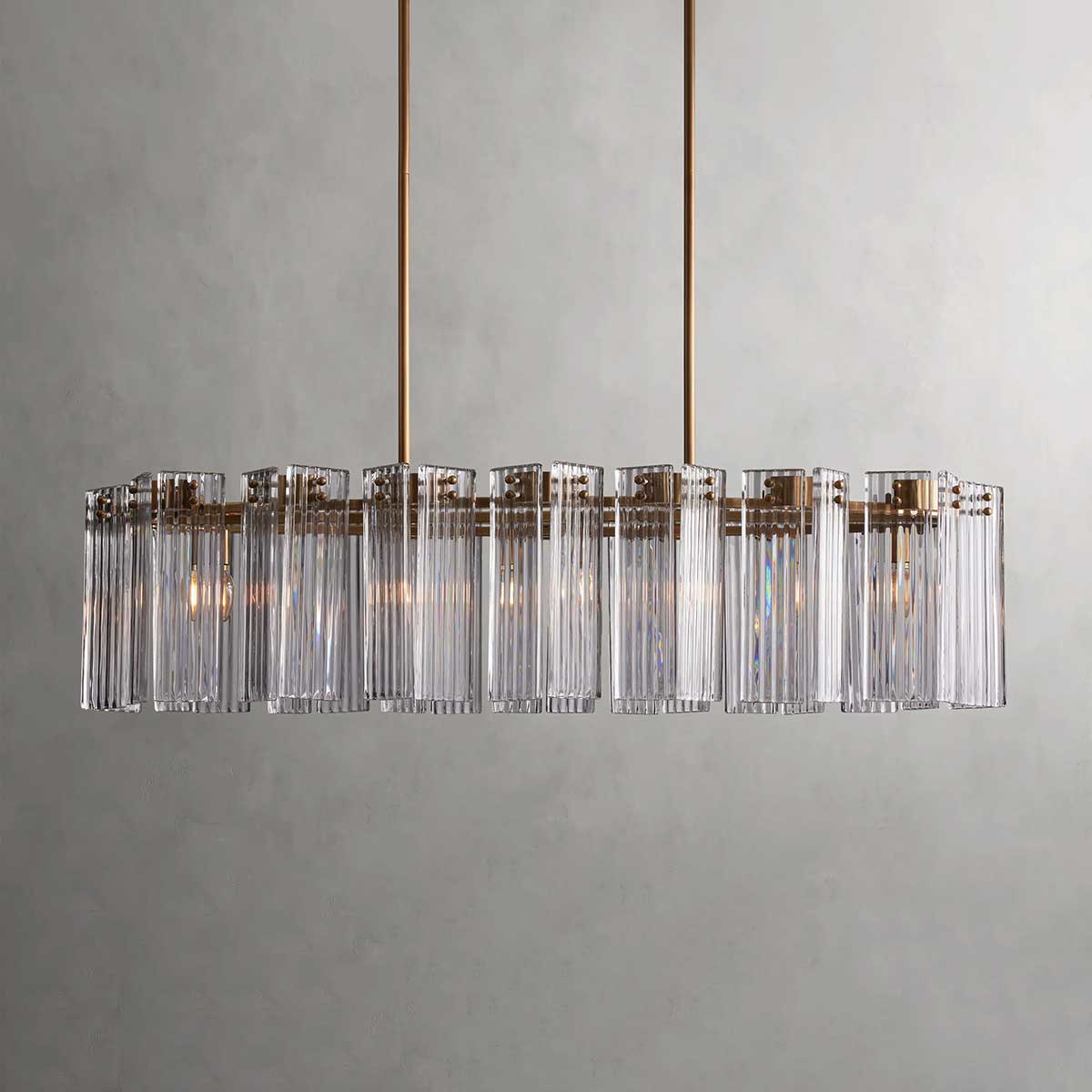 Delsie Oval Chandelier-MEET LIGHTING