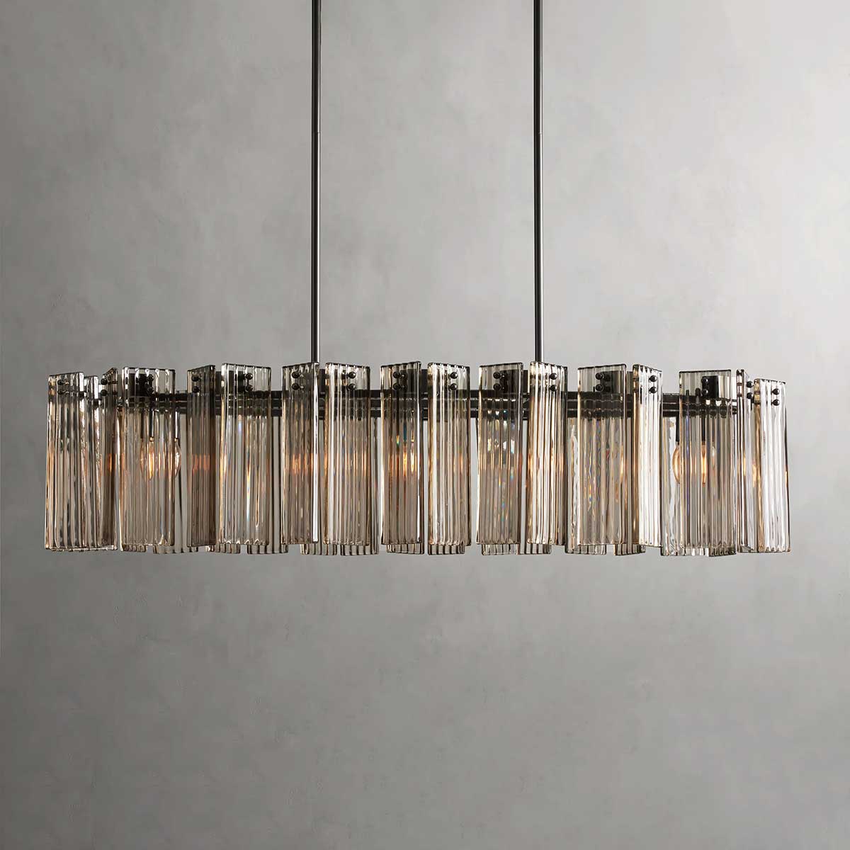 Delsie Oval Chandelier-MEET LIGHTING