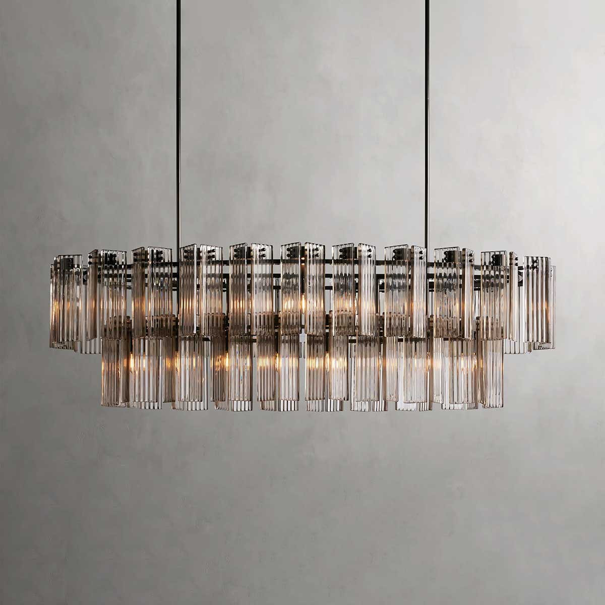 Delsie Oval Chandelier-MEET LIGHTING
