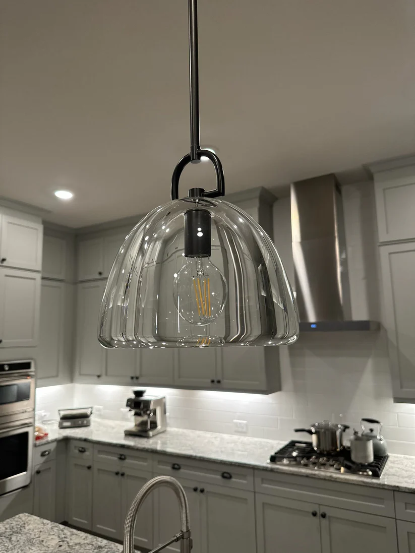 Hemisphere Modern Glass Pendant Light