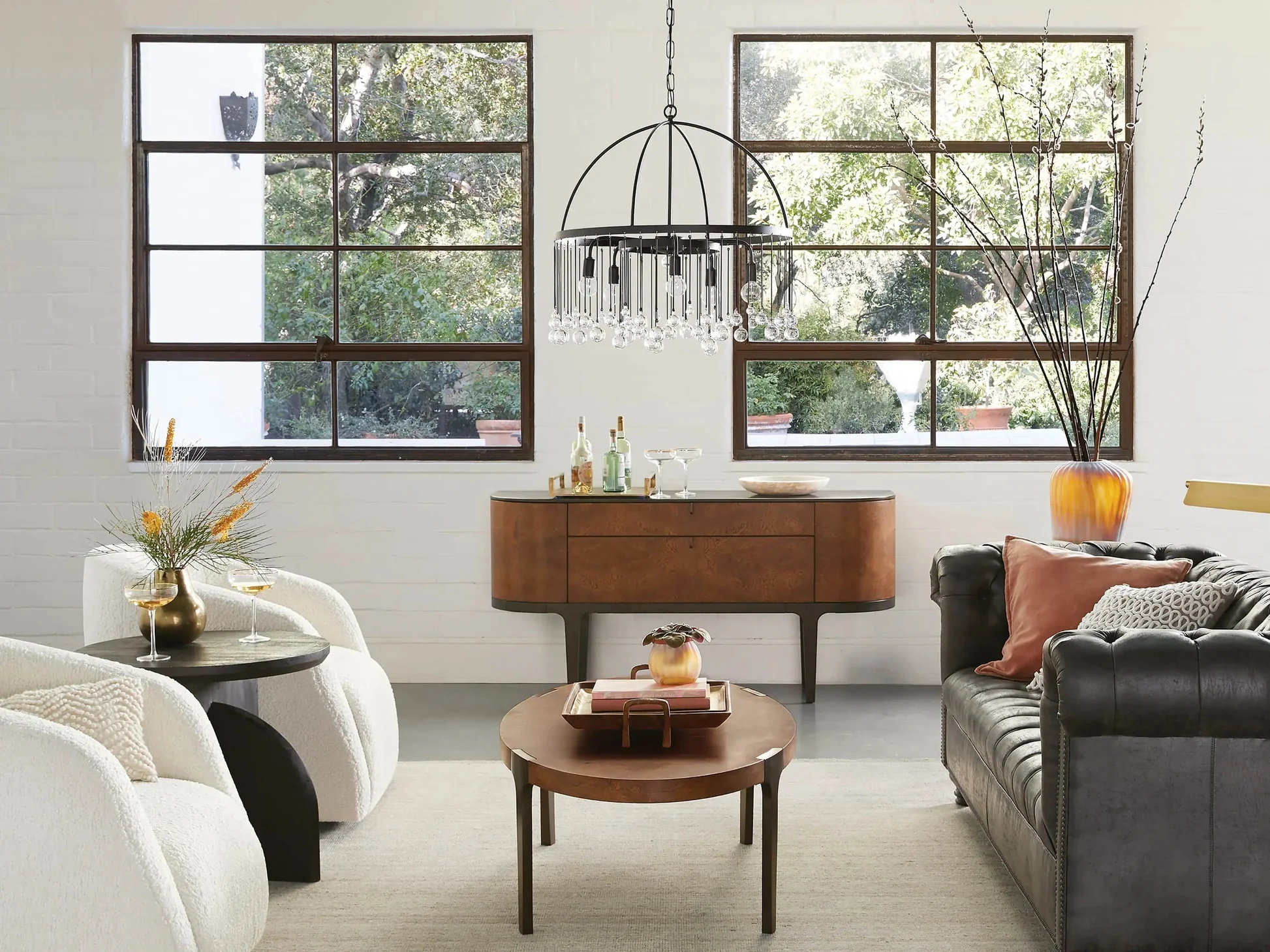 Aubrey Round Chandelier-MEET LIGHTING