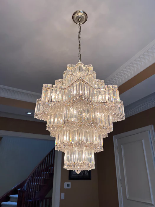 Fashion Star Shaped Chandelier Crystal Ceiling Light Fixture For Small Living Room/ Bedroom-MEET LIGHTING