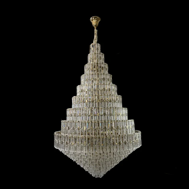 Oversized Multi-layers Honeycomb Luxury Ceiling Crystal Chandelier For Big Hallway/Foyer/Entryway-MEET LIGHTING