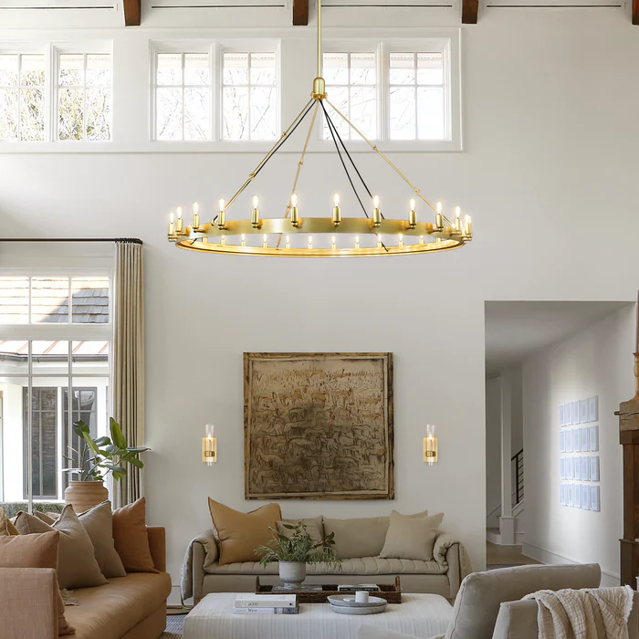 Camino Vintage Filament Outdoor Round Chandelier