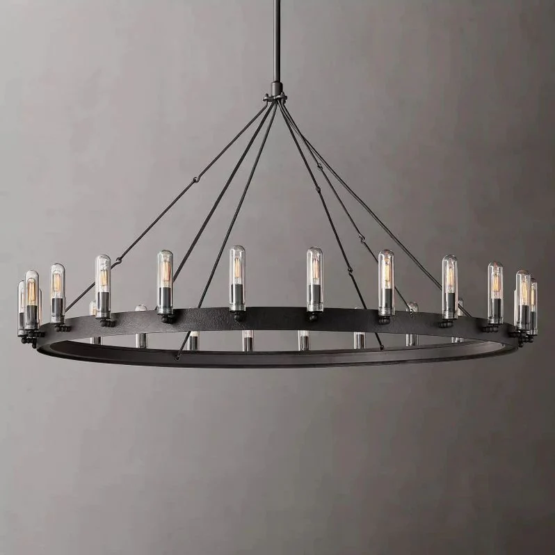 Camino Vintage Filament Outdoor Round Chandelier