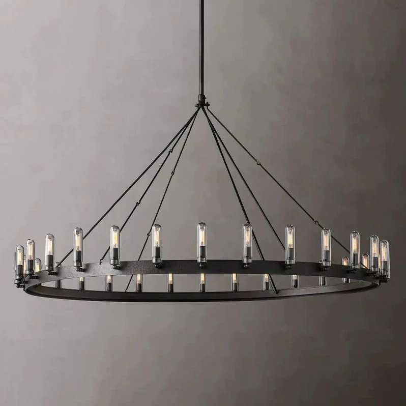 Camino Vintage Filament Outdoor Round Chandelier