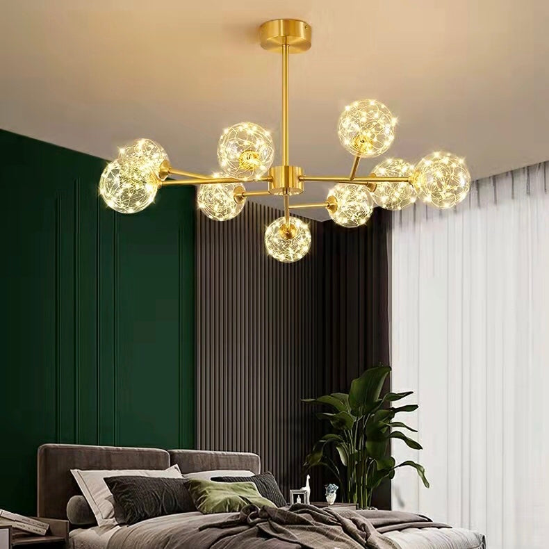 Modern Starlight Chandelier for Living Room Magic Beans Ceiling Light Molecular Dining Room Lamp-MEET LIGHTING
