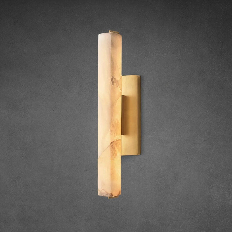 Audon Alabaster Single Sconce