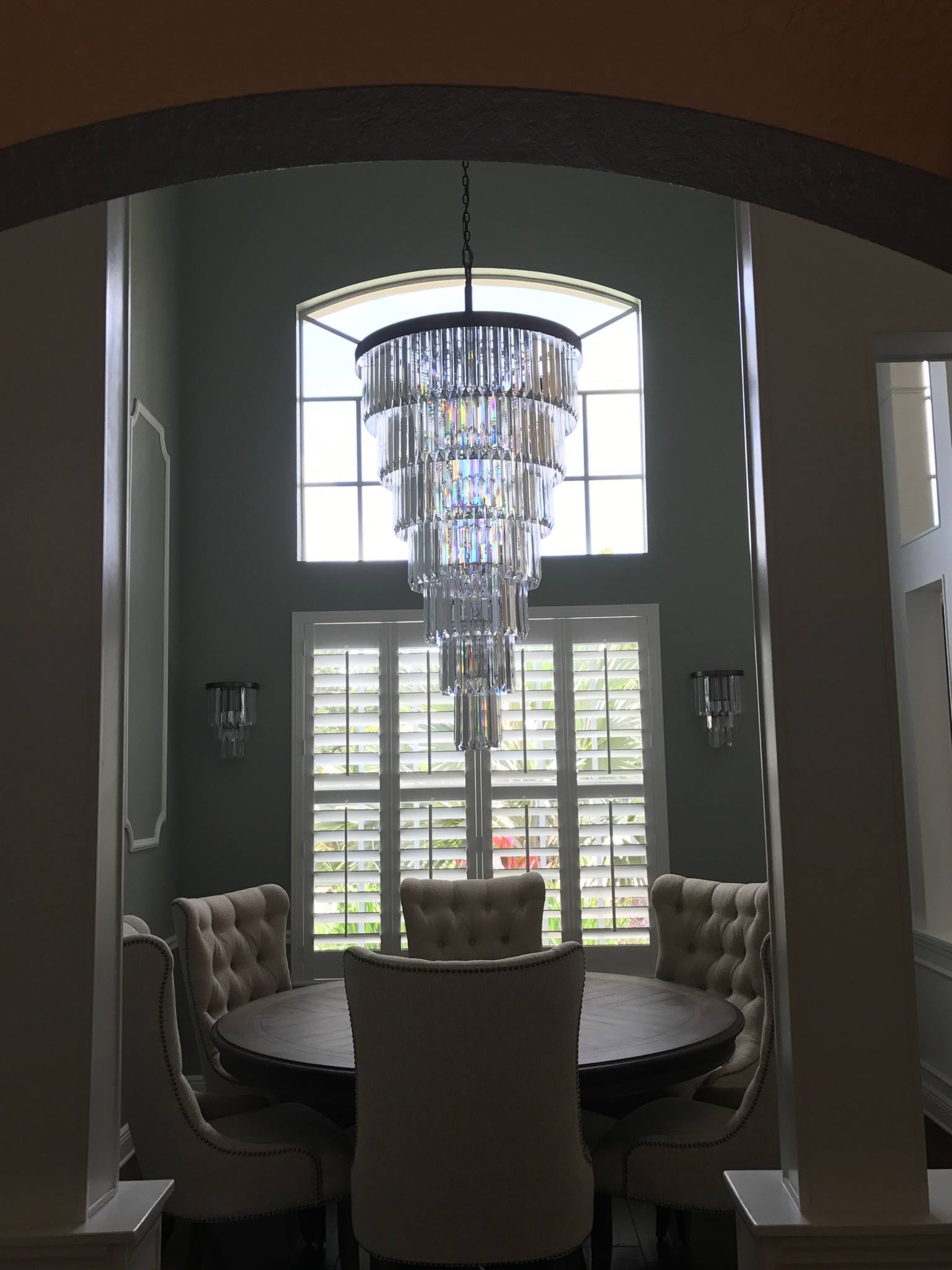 Extra Large 7-Tier Luxury Crystal Chandelier in Black/Coffee/Gold/Chrome Finish Color-MEET LIGHTING