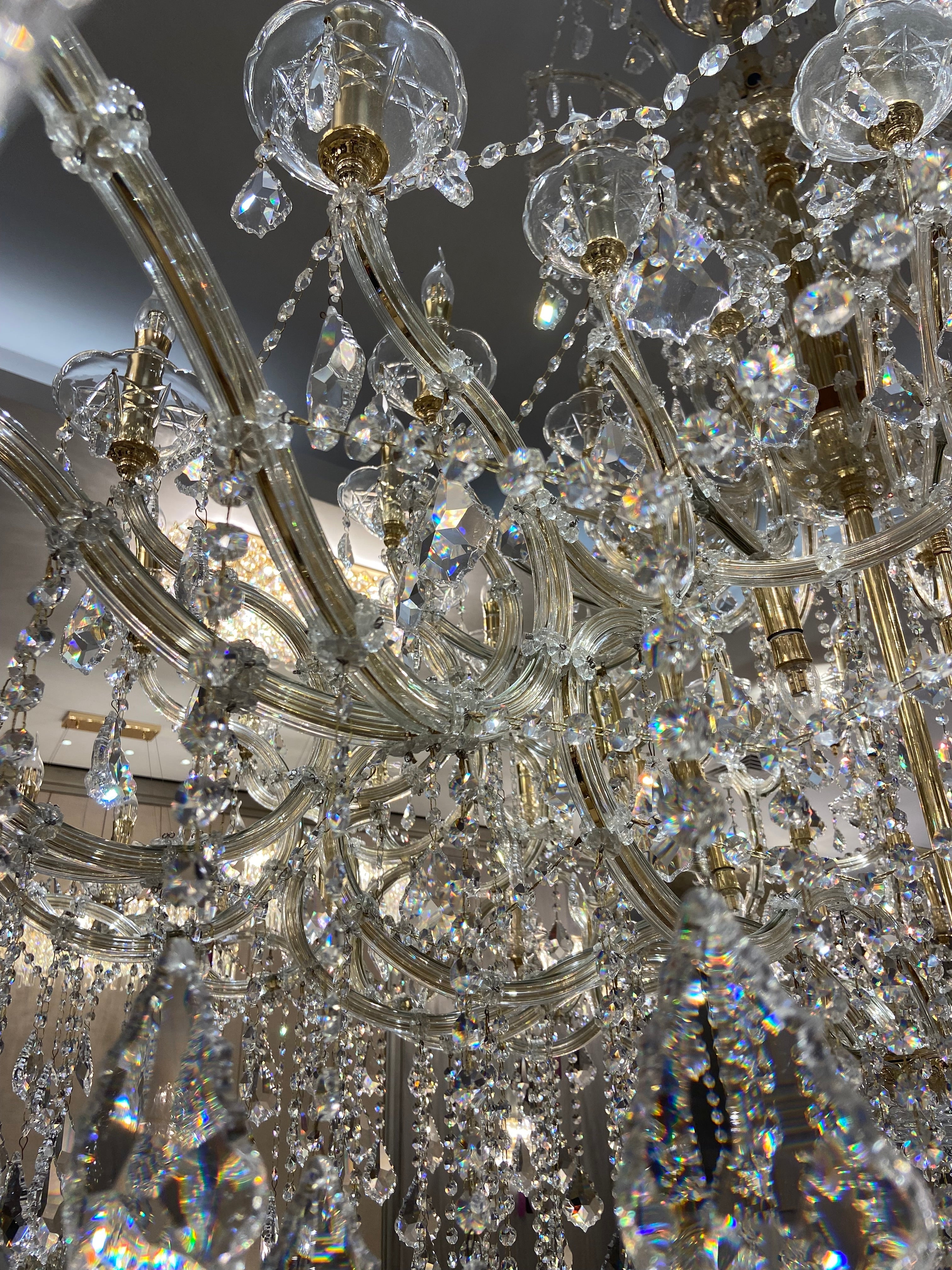 Extra Large Multi-layers Luxury Candle Branch Crystal Chandelier for Living Room/Foyer/Stairs-MEET LIGHTING