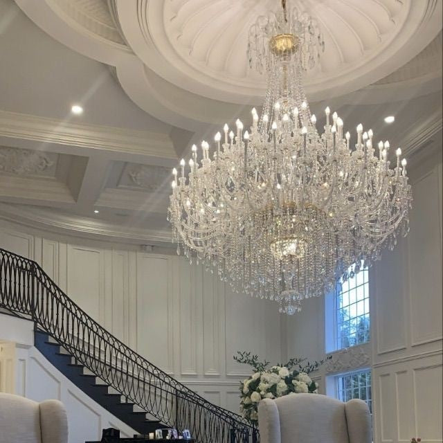 Extra Large Classic Traditional Crystal Chandelier 60/72/90 Lights for Hotel, Showroom, Foyer,Wedding Hall,Coffee Shop-MEET LIGHTING