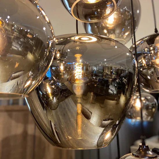 Modern Smoke Gray Glass Lamp Designer Chandelier for Cafe/Kitchen Island/Dining Room Style B-MEET LIGHTING