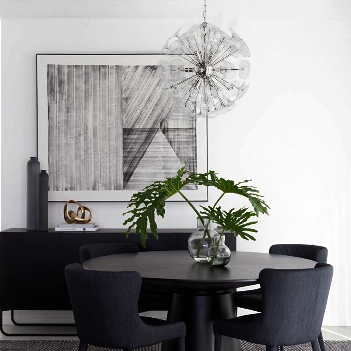 Lily Round Chandelier 25'' 34'' 43''-MEET LIGHTING