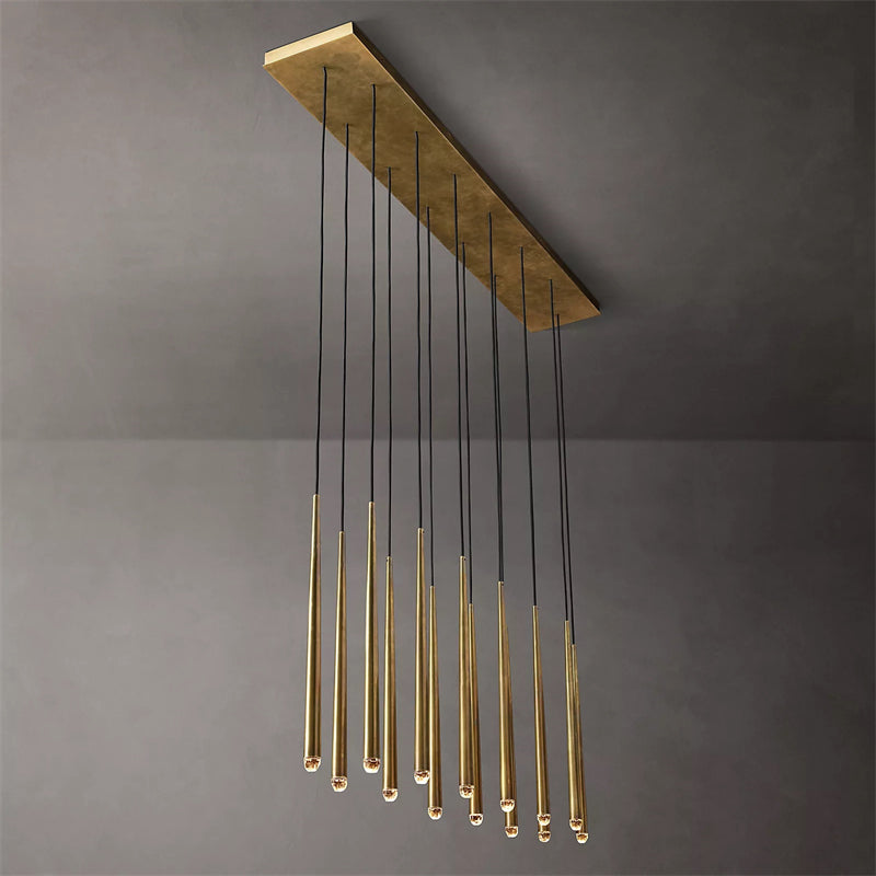 Aquitance Rectangle Chandelier For Kitchen Dining Room-MEET LIGHTING