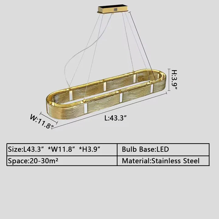 Nordic Light Luxury Chrome/Gold 0-shaped Chandelier for Living/Dining Room-MEET LIGHTING