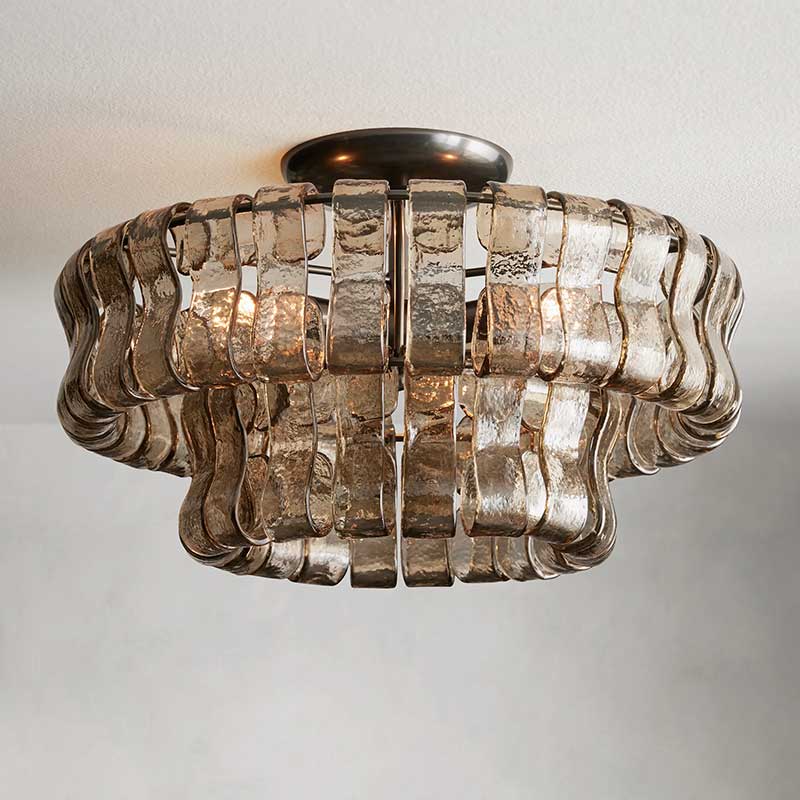 Ghiaccio Flushmount Chandelier-MEET LIGHTING