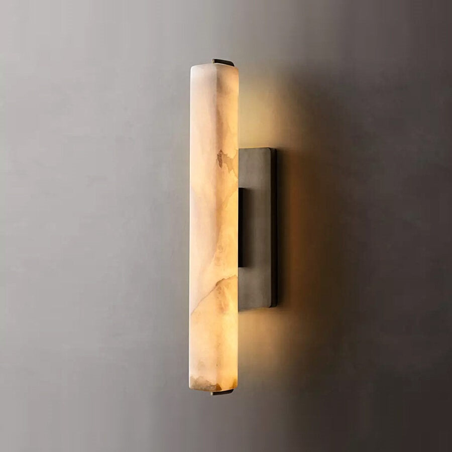 Audon Alabaster Single Sconce