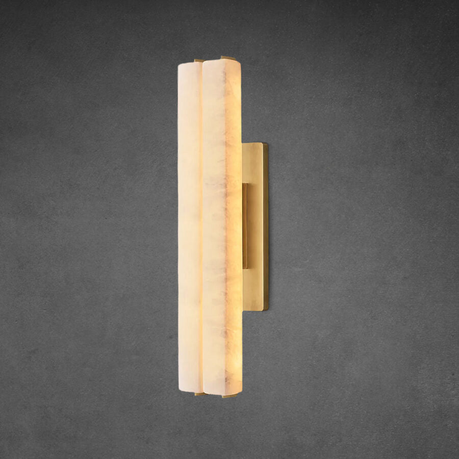 Audon Alabaster Double Sconce