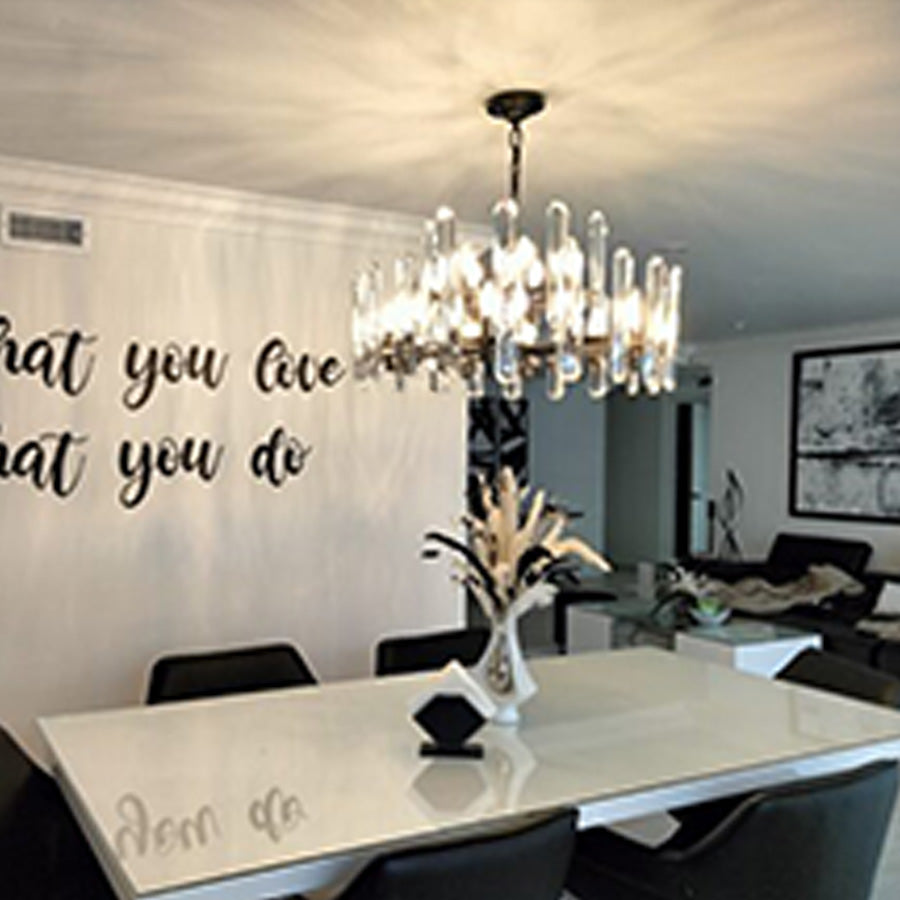 Bonnington Crystal Round Chandelier 36"-MEET LIGHTING