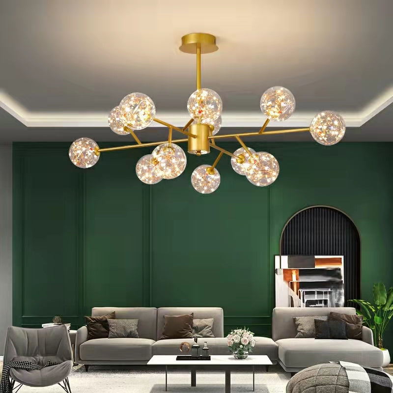 Modern Starlight Chandelier for Living Room Magic Beans Ceiling Light Molecular Dining Room Lamp-MEET LIGHTING