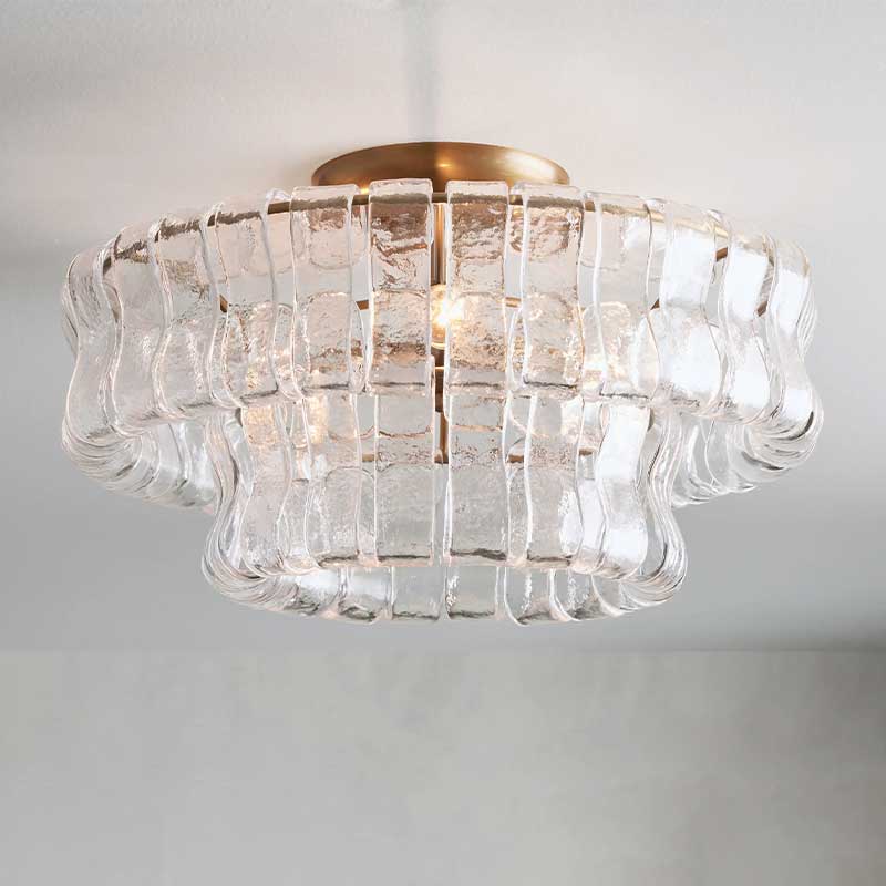 Ghiaccio Flushmount Chandelier-MEET LIGHTING