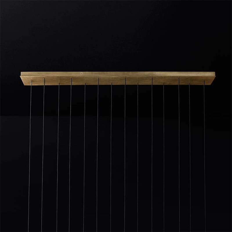 Aquitance Rectangle Chandelier For Kitchen Dining Room-MEET LIGHTING