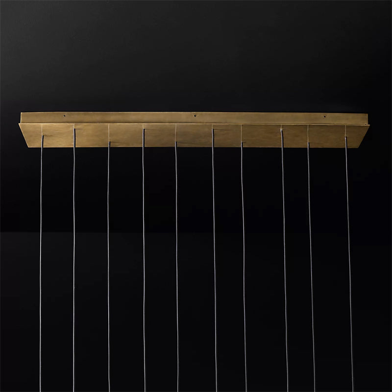 Aquitance Rectangle Chandelier For Kitchen Dining Room-MEET LIGHTING