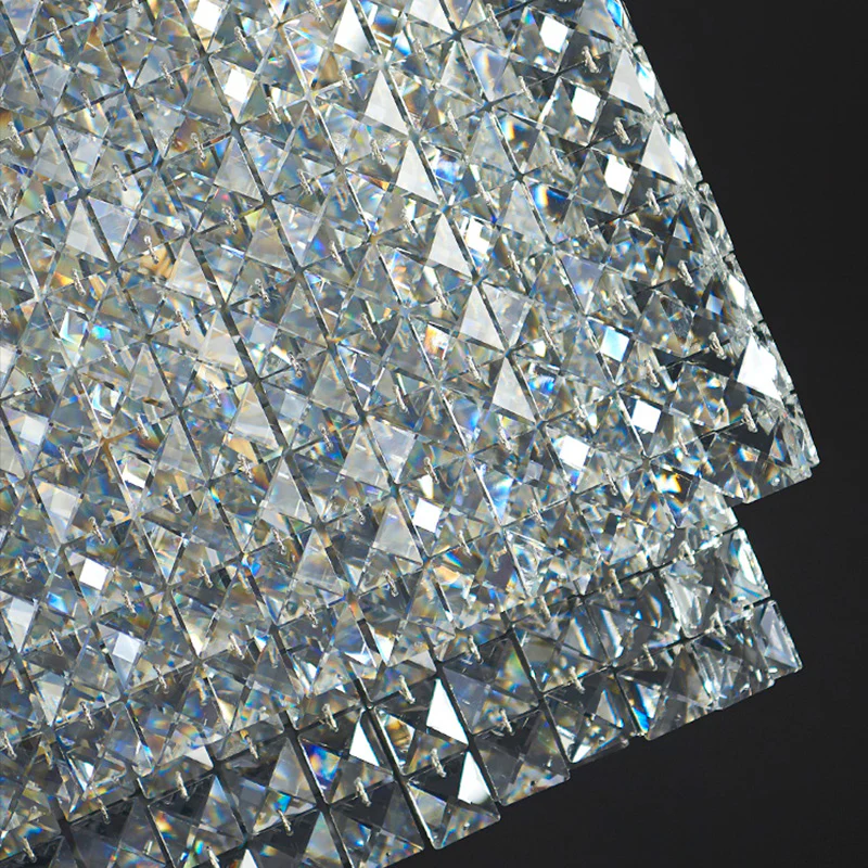 Fendi Modern Oval Crystal Chandelier-MEET LIGHTING