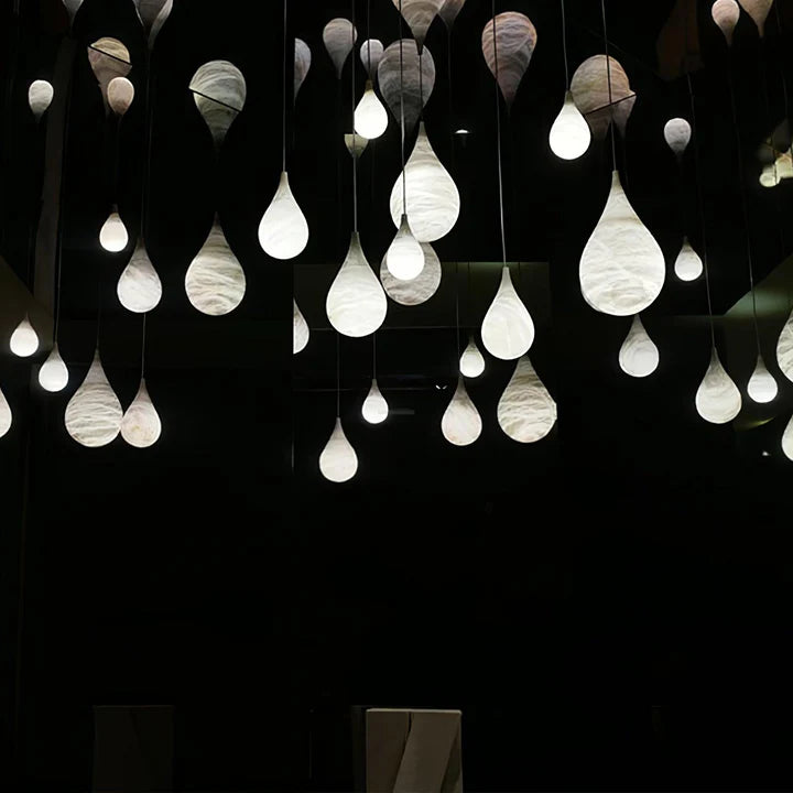 Raindrop Alabaster Chandelier 20"