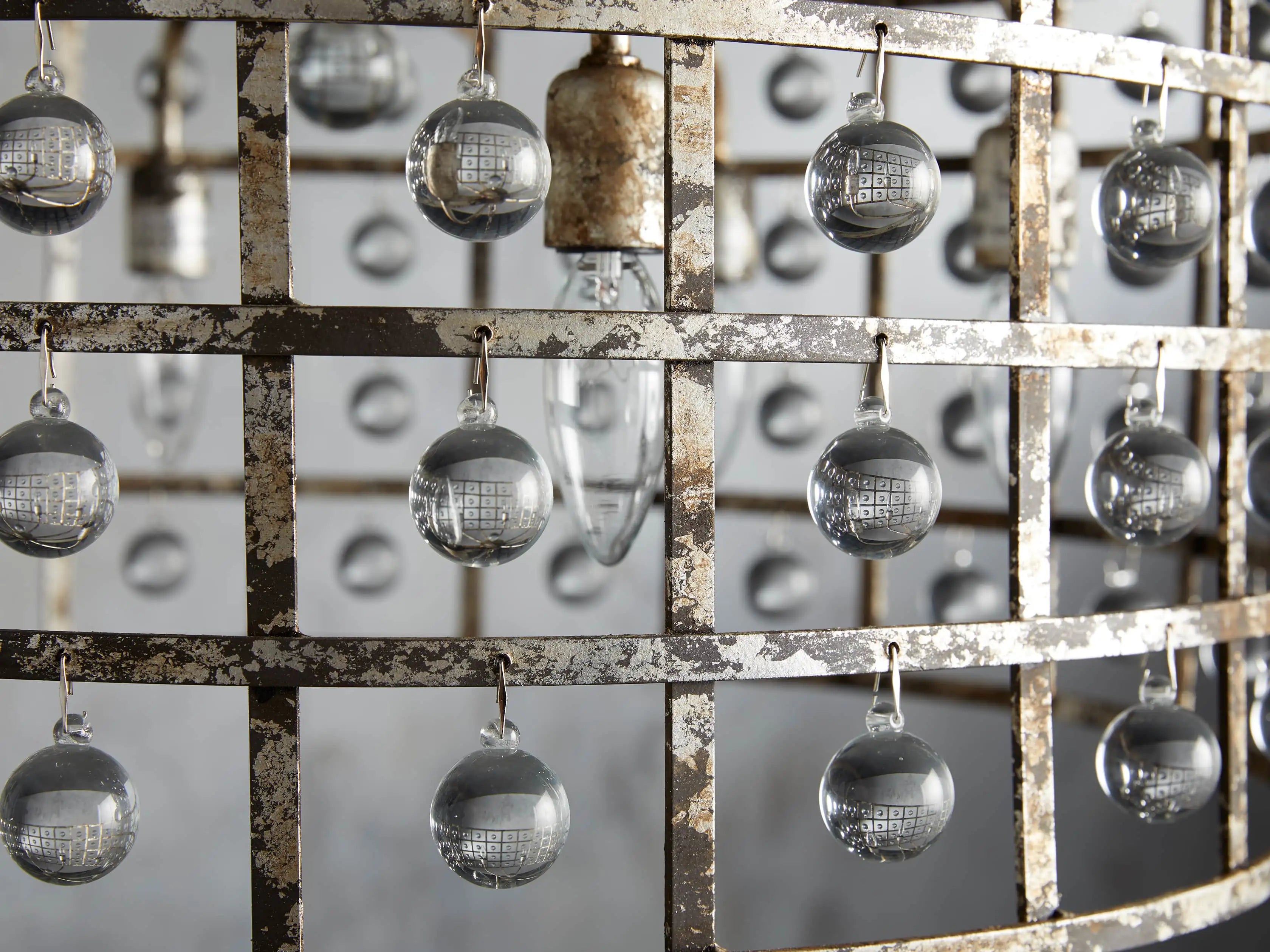 La Cage Round Chandelier-MEET LIGHTING