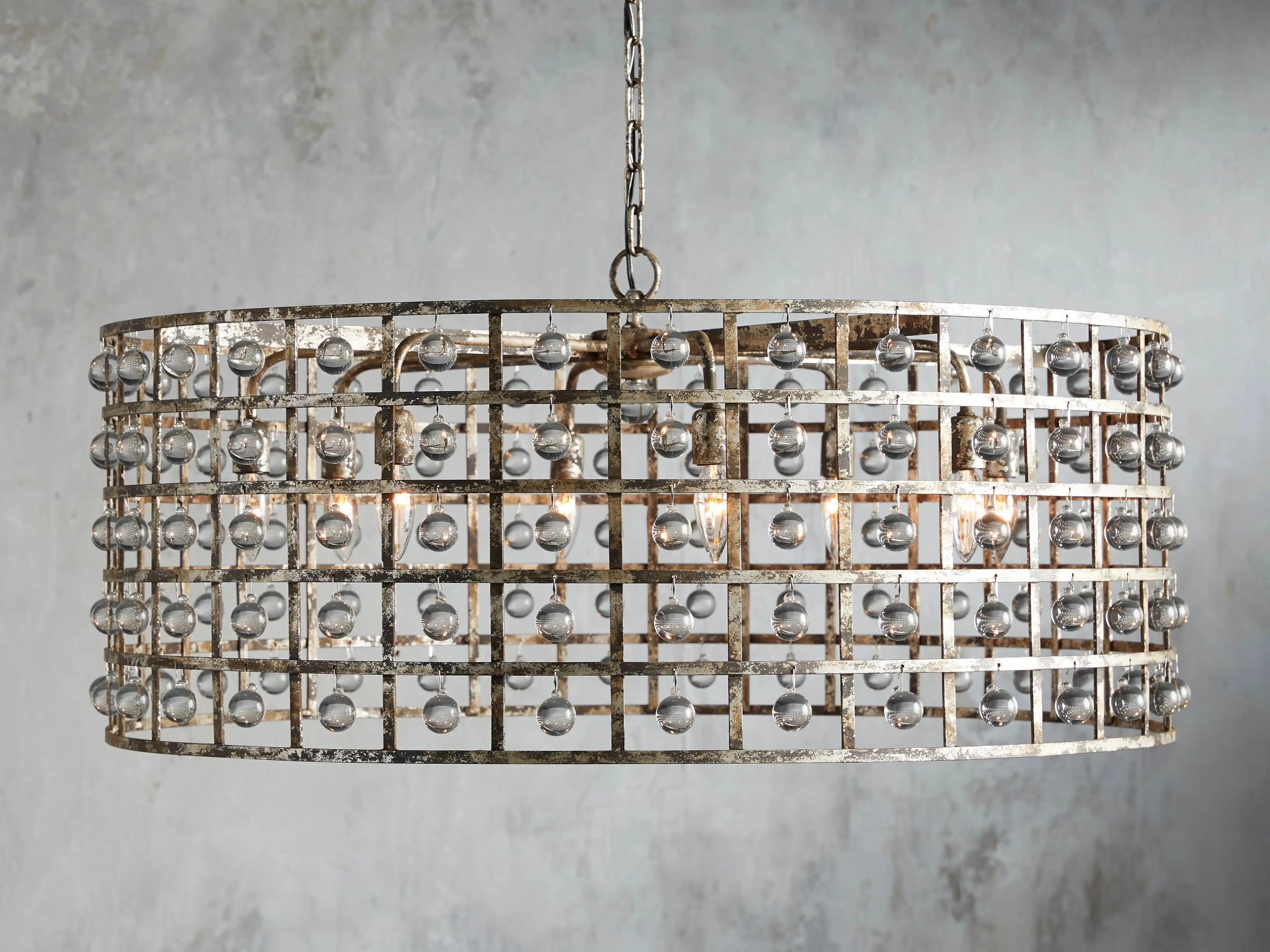 La Cage Round Chandelier-MEET LIGHTING