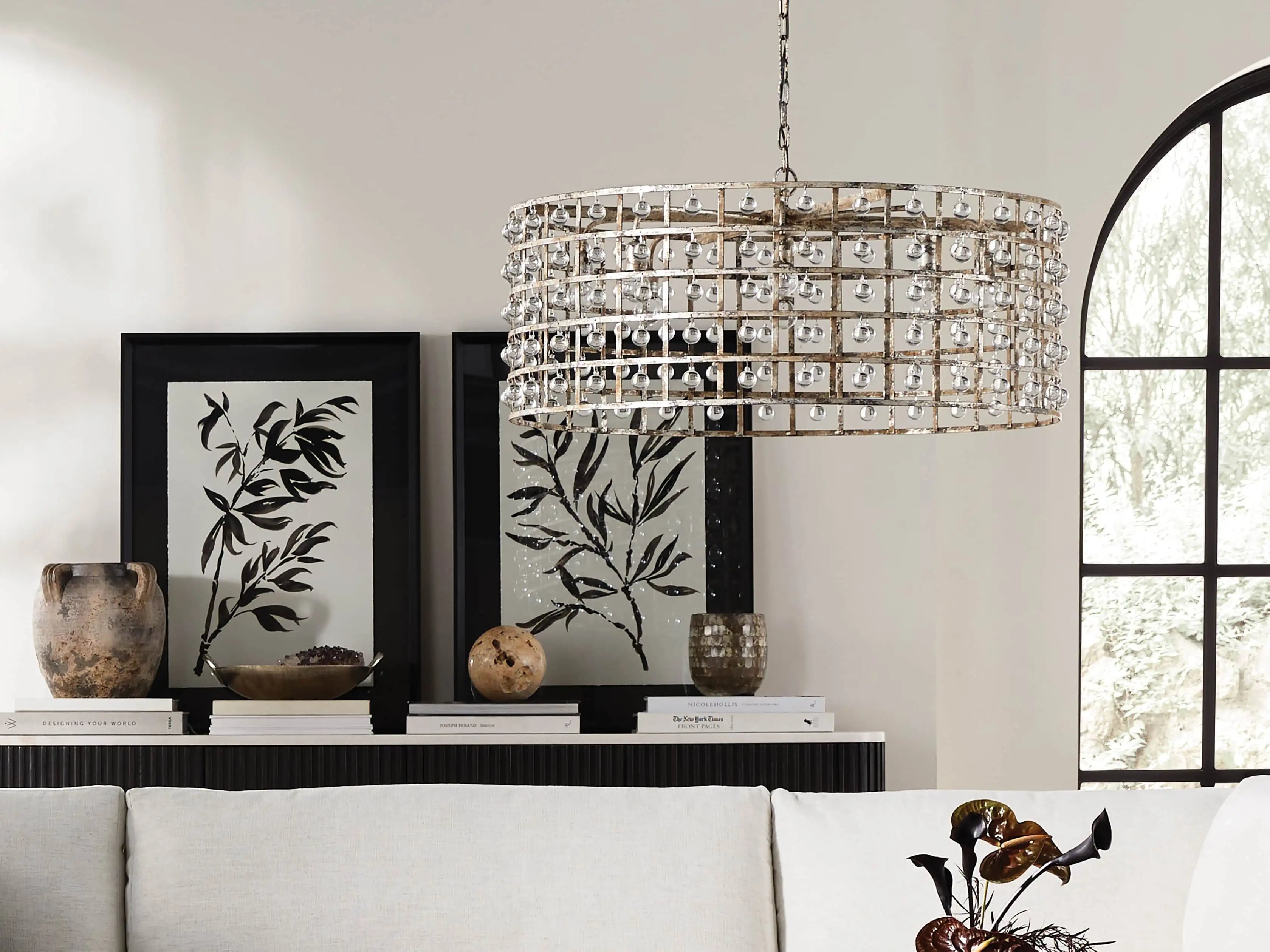 La Cage Round Chandelier-MEET LIGHTING