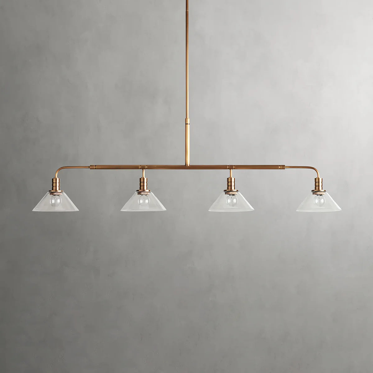 Art Glass Therona Linear Chandelier-MEET LIGHTING