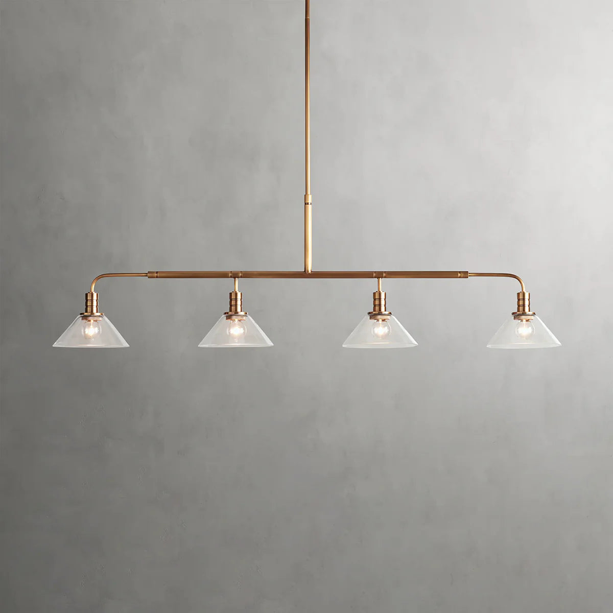 Art Glass Therona Linear Chandelier-MEET LIGHTING