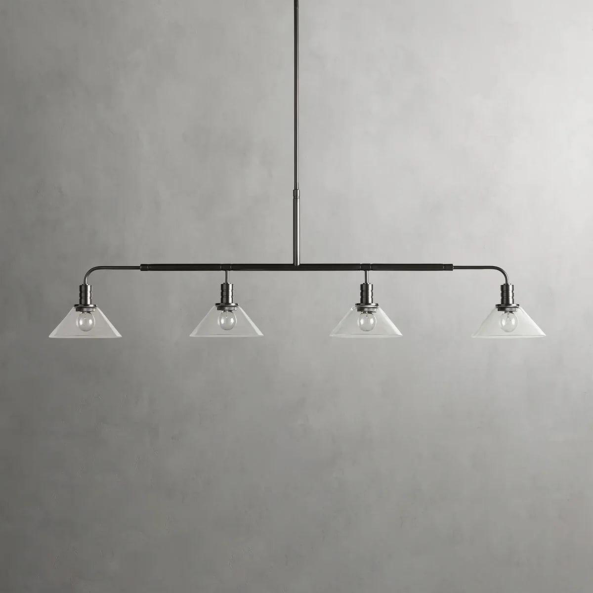 Art Glass Therona Linear Chandelier-MEET LIGHTING