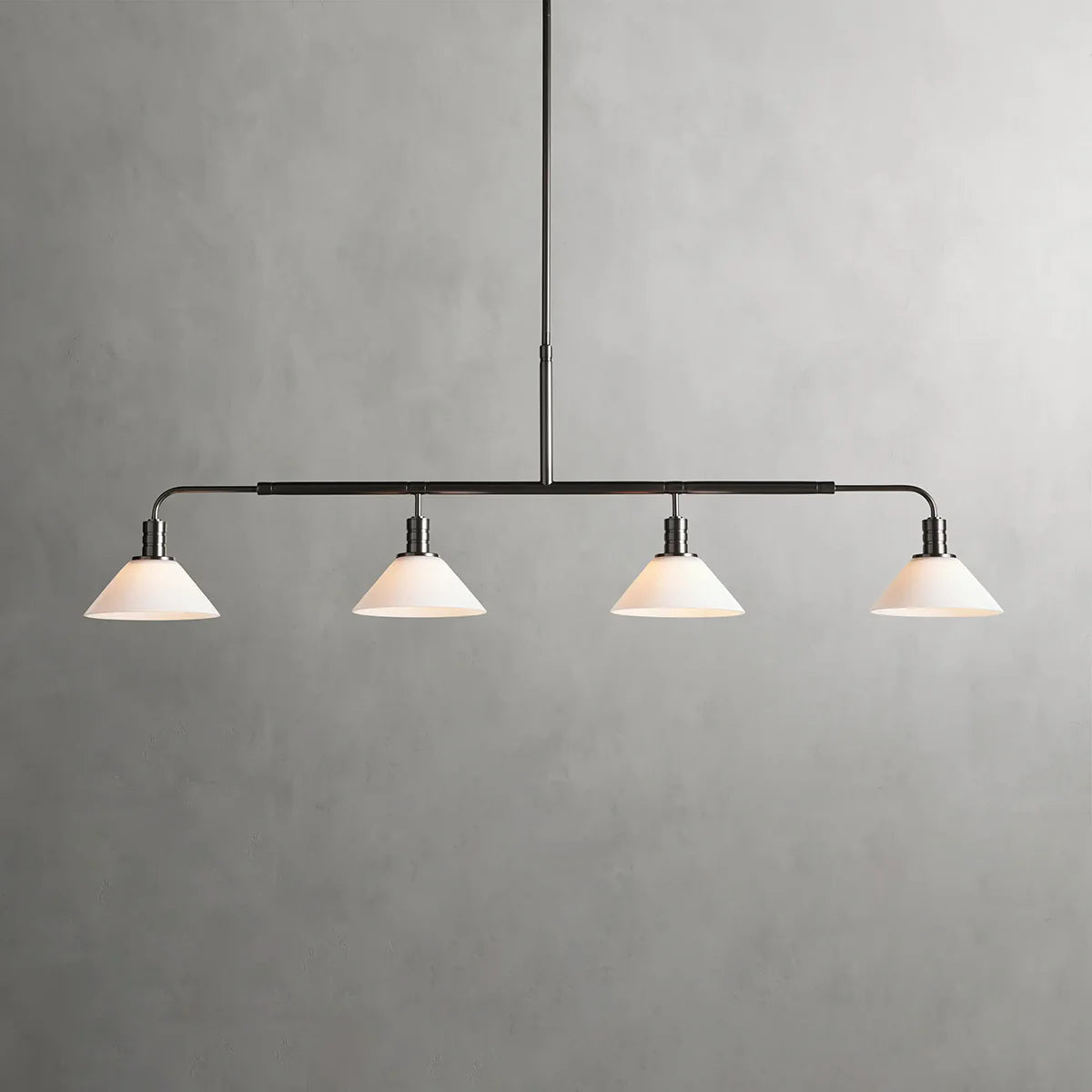 Art Glass Therona Linear Chandelier-MEET LIGHTING