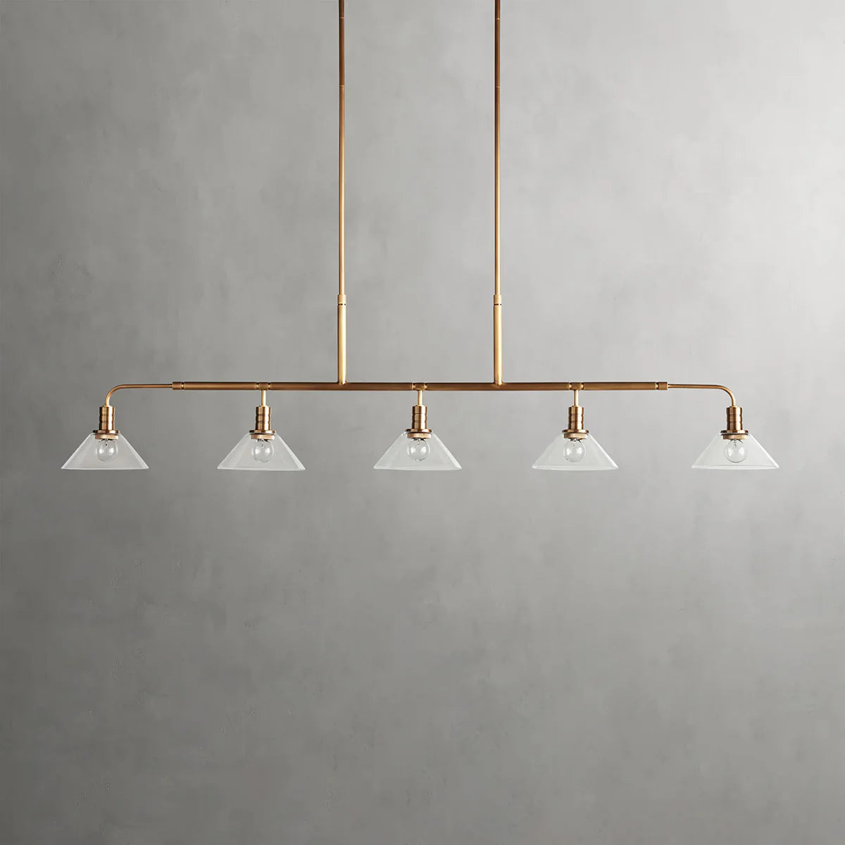 Art Glass Therona Linear Chandelier-MEET LIGHTING