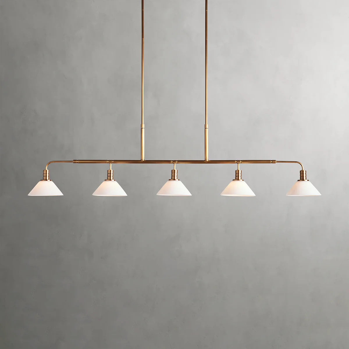 Art Glass Therona Linear Chandelier-MEET LIGHTING