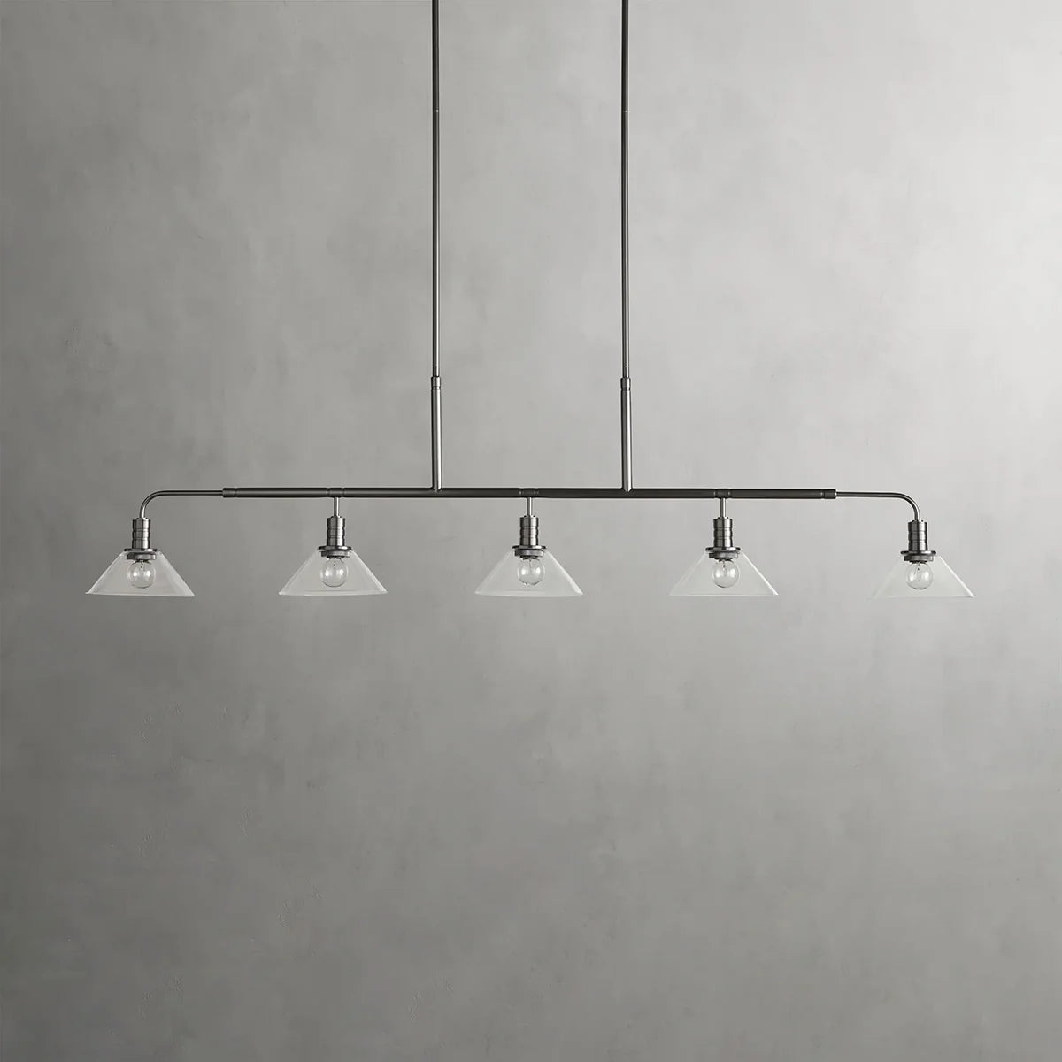 Art Glass Therona Linear Chandelier-MEET LIGHTING