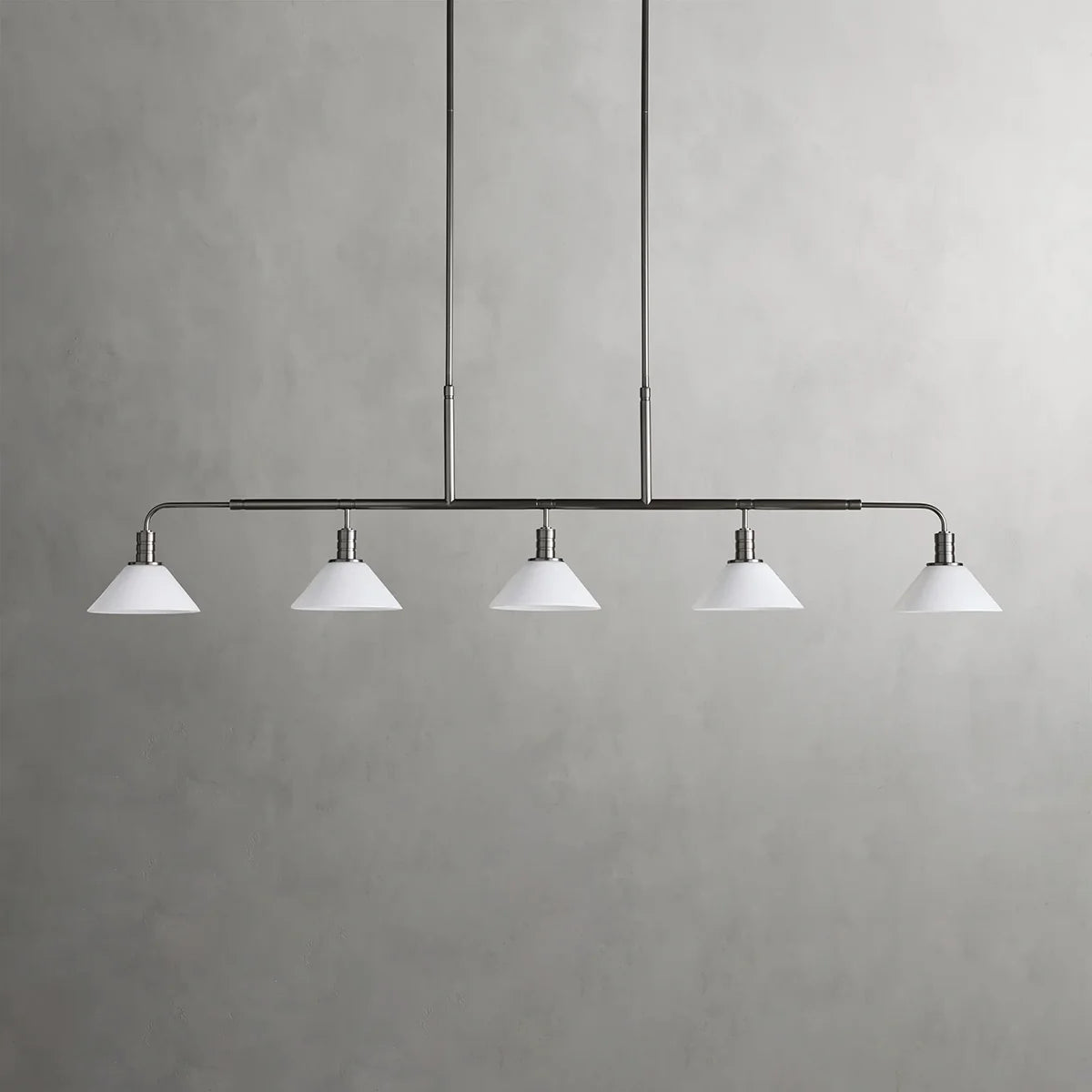 Art Glass Therona Linear Chandelier-MEET LIGHTING